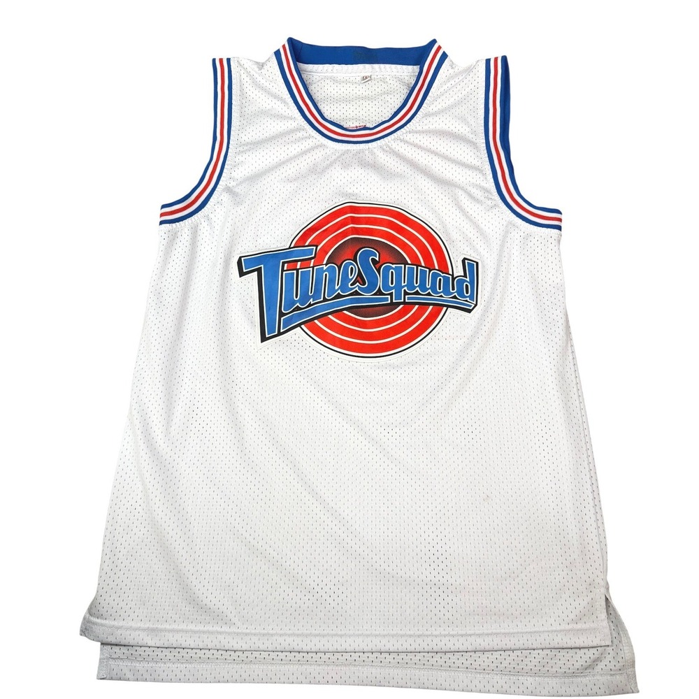 Michael Jordan #23 Tune Squad Space Jam Basketball Jersey White Size‎ Small